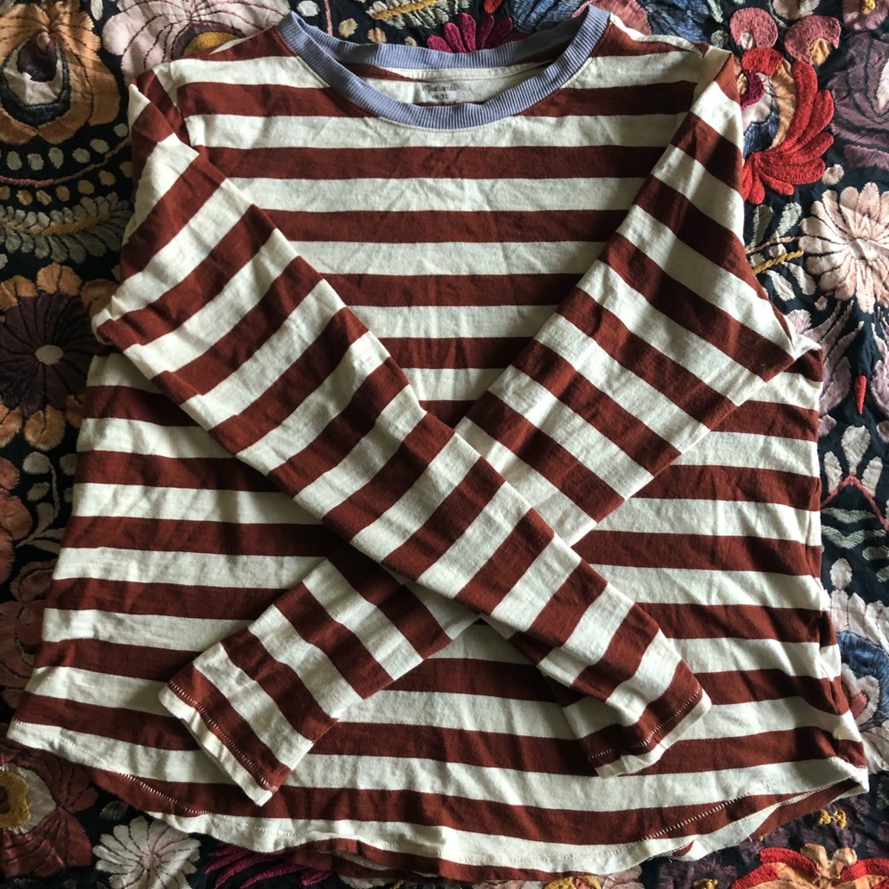 Madewell 100% cotton striped tee